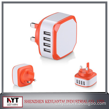 Universal 5V 4.5A usb charger with 4 interchangeable plugs